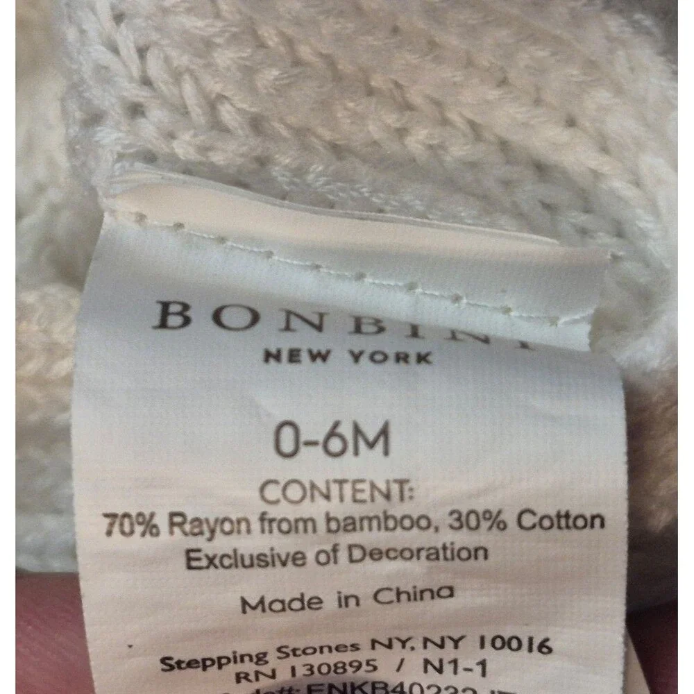 Bonbini bamboo blend blanket - white